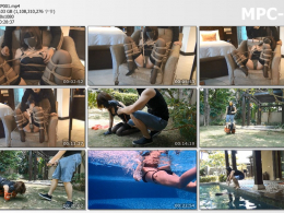 白城出品_第一部 泳池别墅紧缚调教 上集