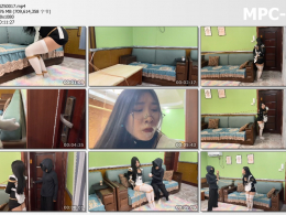 云雀工作室_女仆的调教日记02 黑长直眼镜妹 被强制调教成女仆被迫性感动作打扫卫生