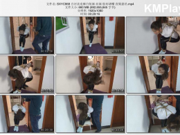 随心原创_白衬衣皮裤白短袜 丝袜 胶布堵嘴 直臂悬吊