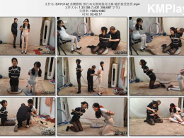 随心原创_苏樱雅熙 黑白双女股绳拔河比赛 输的接受惩罚