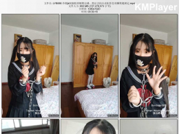 冷少与贝娘_冷酱jk制服轮滑镣铐自缚，然后去阳台衣柜拴住项圈铁链固定