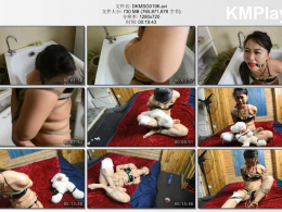 DK13美束馆_伤痕累累美少女束缚体验 龟甲口球盘缚挣扎