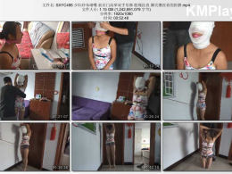 随心原创_少妇纱布堵嘴 前后门高举双手吊绑 股绳拉直 脚尖绷直着的折磨