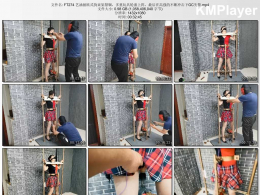 HD飞天原创_艺涵被欧式拘束架禁锢，多重玩具轮番上阵，最后在高强的不断冲击下GC失禁