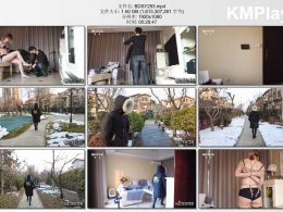 半岛束艺台_内衣捆绑外套羽绒服小区溜达