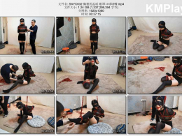 随心原创_胸狠的孟瑶 眼罩口球堵嘴