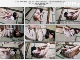 象人工作室_02年小0的碎花连衣裙赤足，标准日式分腿极限驷马