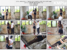 金鹰绳艺_废弃工厂施虐挣扎惨叫长腿黑丝红高跟大量口水呻吟