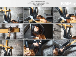 DK13美束馆_调教搜查官 第三集 贝贝出演 抓到刑房，长凳固定双腿分开，倒绑在十字架上！