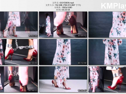 高跟遇到跑步机_电击TD 铐镣禁锢 脚镣12CM高跟异物虐足电击TD五花与跑步机