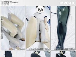 Lebao工作室_【乳胶真空袋】灰丝透肉泳装姐姐被放入乳胶真空抽气袋挣扎抚摸魔法棒强制gc 手部球形乳胶手套