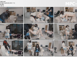 绿帽学院 妹子清新小学生打扮 海月联名 被女王疯狂TK吊绑棒子强高后逆推践踏