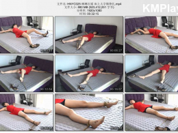 灰鸟原创_琳琳红裙 床上大字绑挣扎