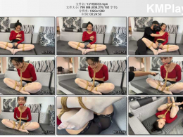 延江艺束 电击被捆绑的ZW美女陈陈 分腿M缚ZW 海老缚口水收集 电击片放置挣扎折磨