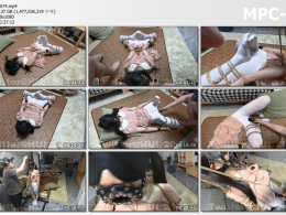 HUI原创_潼潼无内白丝强制开腿 痒刑 股绳虐Y ZDB强高 垫脚求饶