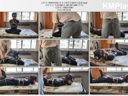 玩奴原创_美女小橙的分腿驷马紧缚