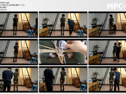 浅浅原创_拘束一整天 上集 日式麻绳吊绑 马具型口塞 口球 尾巴 电击 股绳 奴性很好