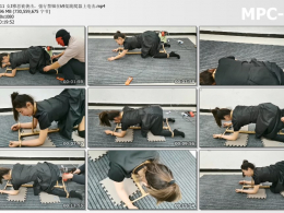 HD飞天原创_女J雅思被袭击 强行禁锢在k9架跪爬器上电击