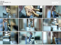 象人工作室_小R紧身牛仔裤帆布鞋 绑起来各种欺负挑逗