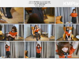 4K映像_复古红色裙装