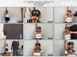 玩奴原创_白袜单腿吊缚，封锁视觉听觉