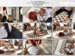 RLL工作室_泽楼玛琪玛cos 麻绳紧缚调教 