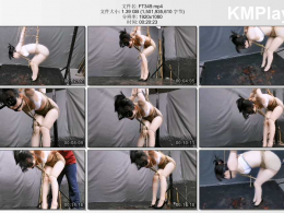 HD飞天原创_把柔仙儿直臂紧缚，强制弯腰禁锢起来，这样的姿式想站都站不稳