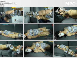 象人工作室_小秋漫画死库水+长筒丝袜 0.4毫米细绳日式全身紧缚 绑到脚趾 全身揉捏T