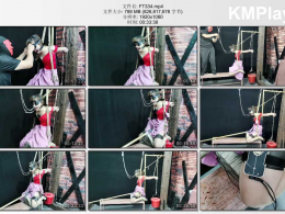 HD飞天原创_将骚奴禁锢在铁y具三角木上，本来下面够难受了，又将手直臂捆绑