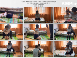 玩奴原创_可爱妹奴小倩床下放置拉出严厉调教