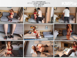 泰德原创_小晶 日式小高手股绳脚镣 黑丝吊带袜丁字裤