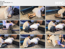 雨辰工作室_你的新娘我的奴 白丝 婚纱 粉高跟 K9 羞辱 打屁股 强高