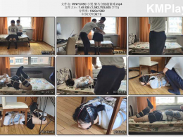 玩奴原创_小悦 驷马分腿超紧缚