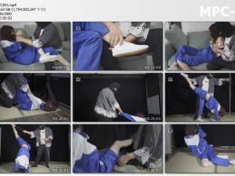 象人工作室_嗷嗷青春女神套装 强制开腿 拉伸练习