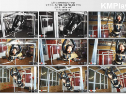 DK13美束馆_小雨最美时光 吊缚姬 包含网袜+连体皮衣+吊缚+口球口水