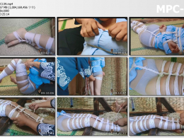 象人工作室_小0-200米3毫米细绳紧虐 揉胸 股绳 折磨到哭 后面含制作过程