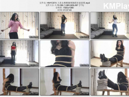 灰鸟原创_大美女琳琳捆绑舞蹈坐老虎凳