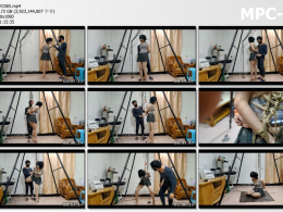 浅浅原创_性感的小嘴配超大口枷 撑成0字型 这样的嘴型最方便主人进出 单腿吊