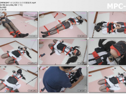 小萌同学_双马尾黑丝女仆的蟹腿缚