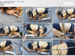 HD飞天原创_云儿被新式跪爬器紧紧固定 铁勾勾住