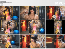 意之窗工作室_汤圆 粉色抹胸裙 开口器撑开嘴 木马上的残酷折磨