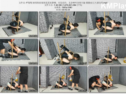 HD飞天原创_新型拘束架把柔柔奴禁锢，头发高吊，无奈呻吟身体只能 微微动几下,G勾用