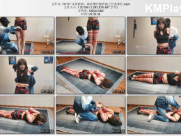 一绳所爱_女孩盼盼堵住嘴巴捆在地上任其挣扎