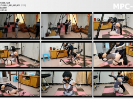 浅浅原创_超好玩的加长口塞 锁上高脖套 只能被迫的含着 吐不出来 面具负压瓶