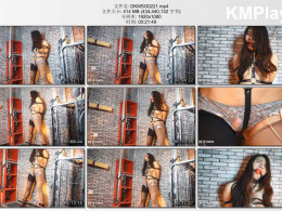 DK13美束馆_沐子 密室放置游戏 包含密室+KB+项圈+丝袜+口球+皮革+高跟鞋+内衣+分腿棍