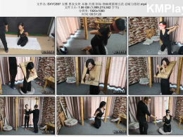 随心原创_安雅 黑衣女侠 木枷 吊颈 斩标 细麻绳紧缚五花 忍耐力很好