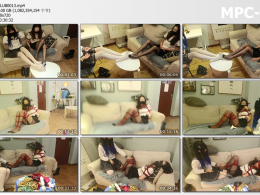 绳欲Club_黑白双丝 手足并用 工作室新人小晴和03小姐姐姐双子姐妹花 捆绑调j 女女百合