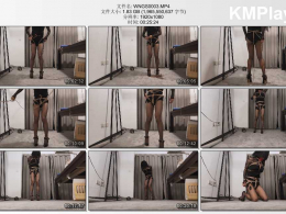 伪娘管少_自缚+戴上训练器猫步行走训练+仿真口塞，完成任务就喷喷了，开到最大