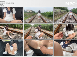 FXX凡小晓 户外露出 内置振动强高 强制开口口水直流 KB 把玩白袜丝足