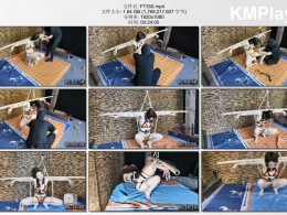 HD飞天原创_雅思竹杆紧缚电击，鞭打，SP，强制TK，快乐棒高C失JIN